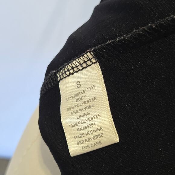 Vintage Y2K Black Floral Milkmaid Mini Dress Size S Mesh Goth 90s Style Grunge - Picture 7 of 7